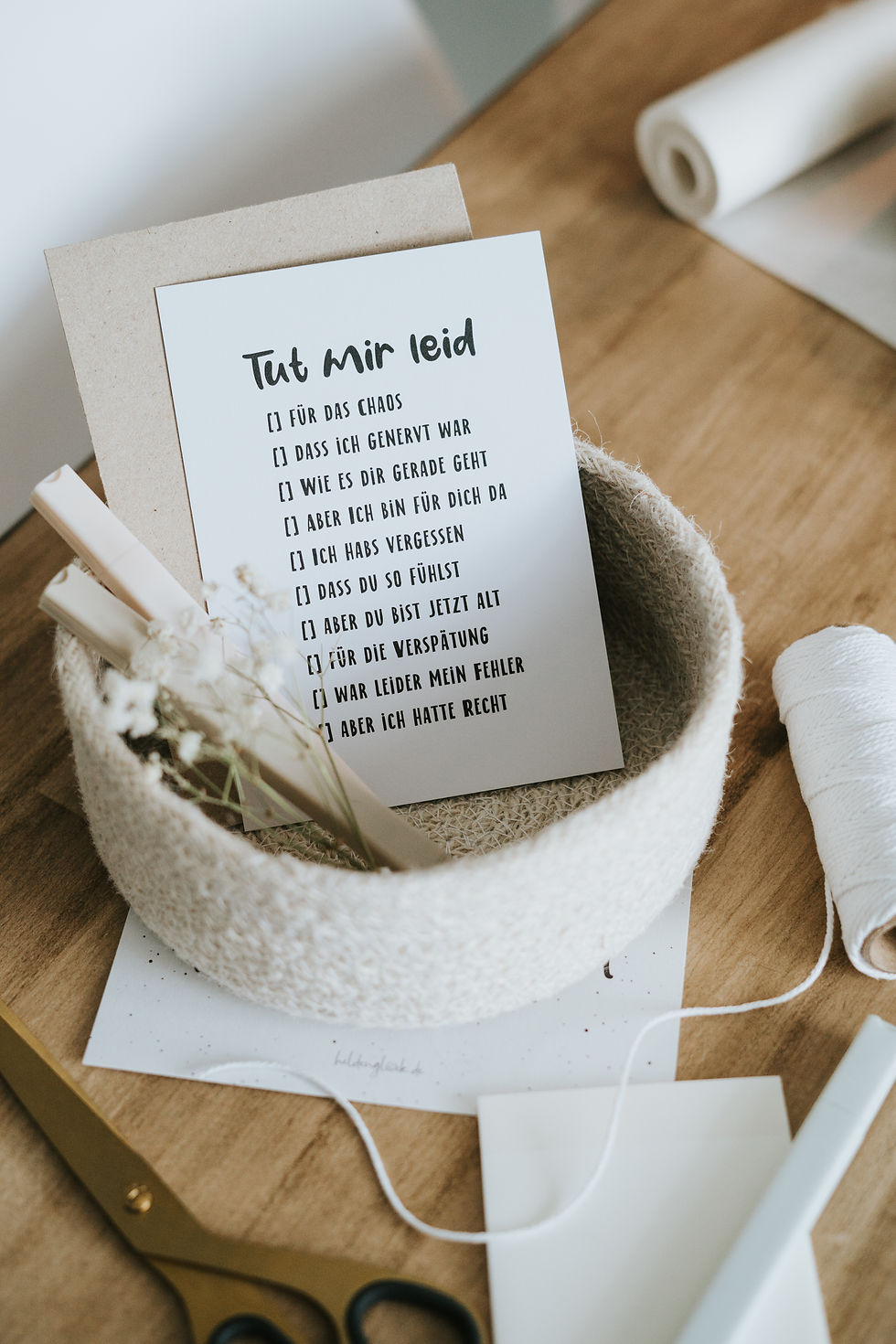 Miniaturbild: Postkarte · Tut mir leid