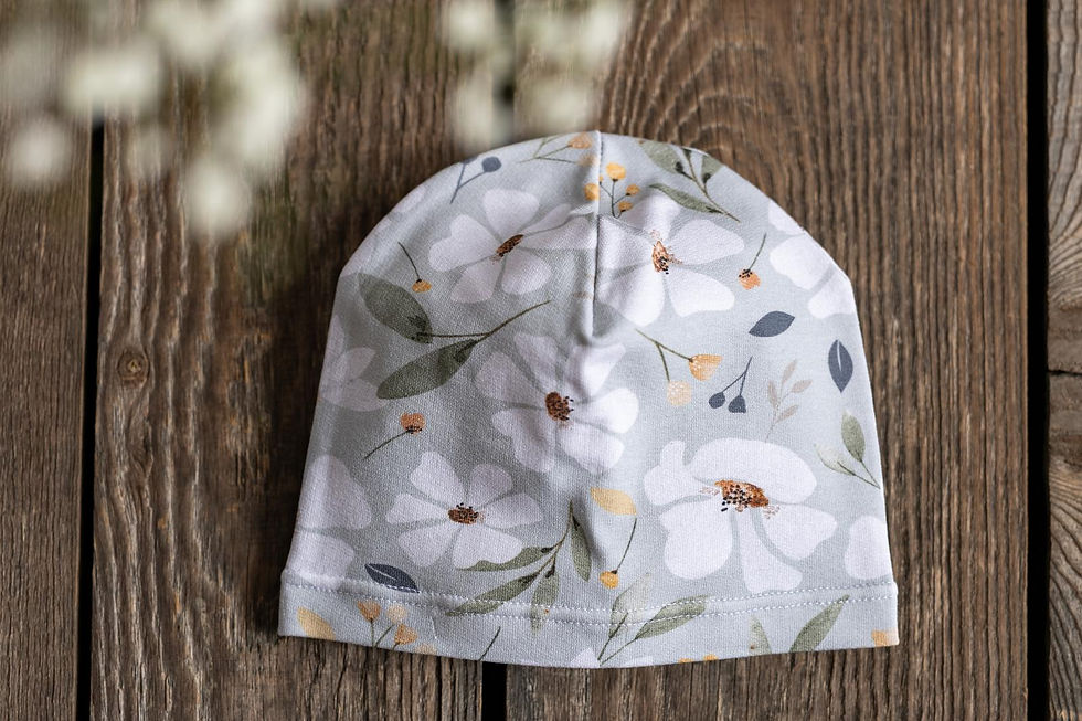 BABY-MÜTZE *FLOWER MINT*