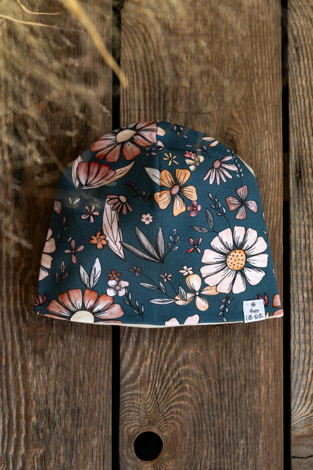 Beanie *Petrol Blossom*