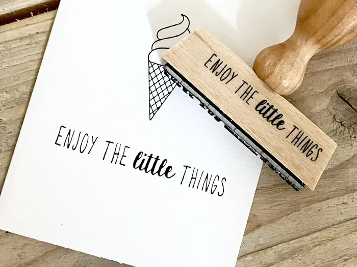 Stempel *Enjoy the little things*