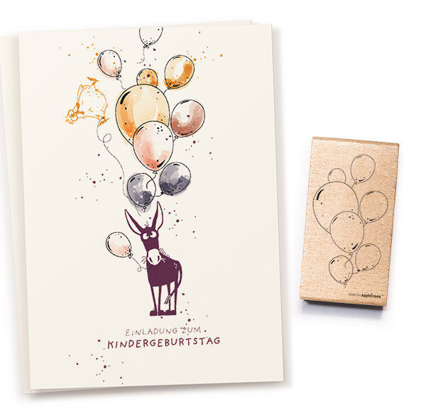 Stempel Luftballonstrauß