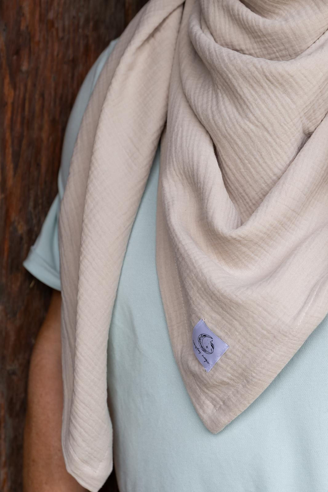 Everyday Magic Halstuch aus Musselin *Light Sand*