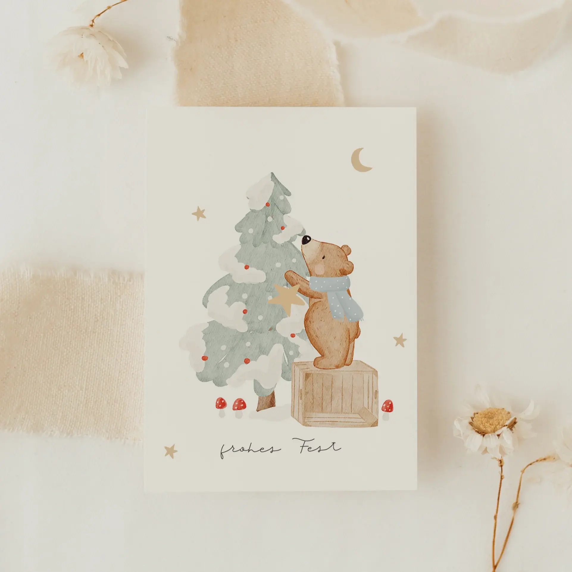 Postkarte *Tannenbaum Bär*