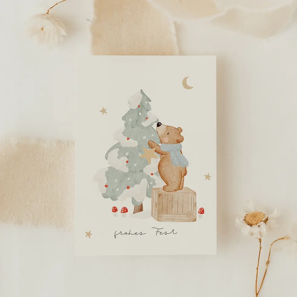 Postkarte *Tannenbaum Bär*