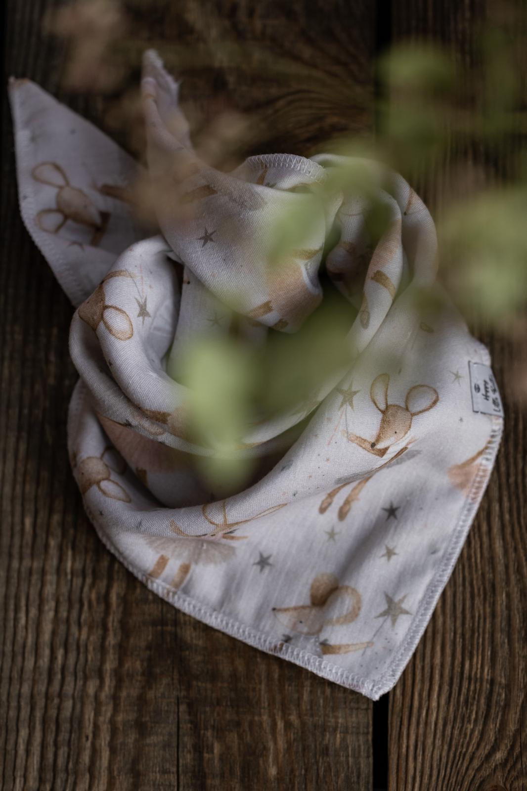 MUSSELIN HALSTUCH *BALLERINA MÄUSE*