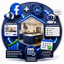 full ai booking system for kitchen remodeling contractors