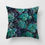 Thumbnail: Vintage Flower Tropical Leaves Cushion Cover