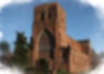 three quarter view of Shrewsbury Abbey