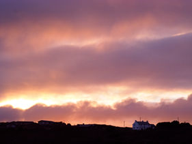 Welsh Cottage Sunset
