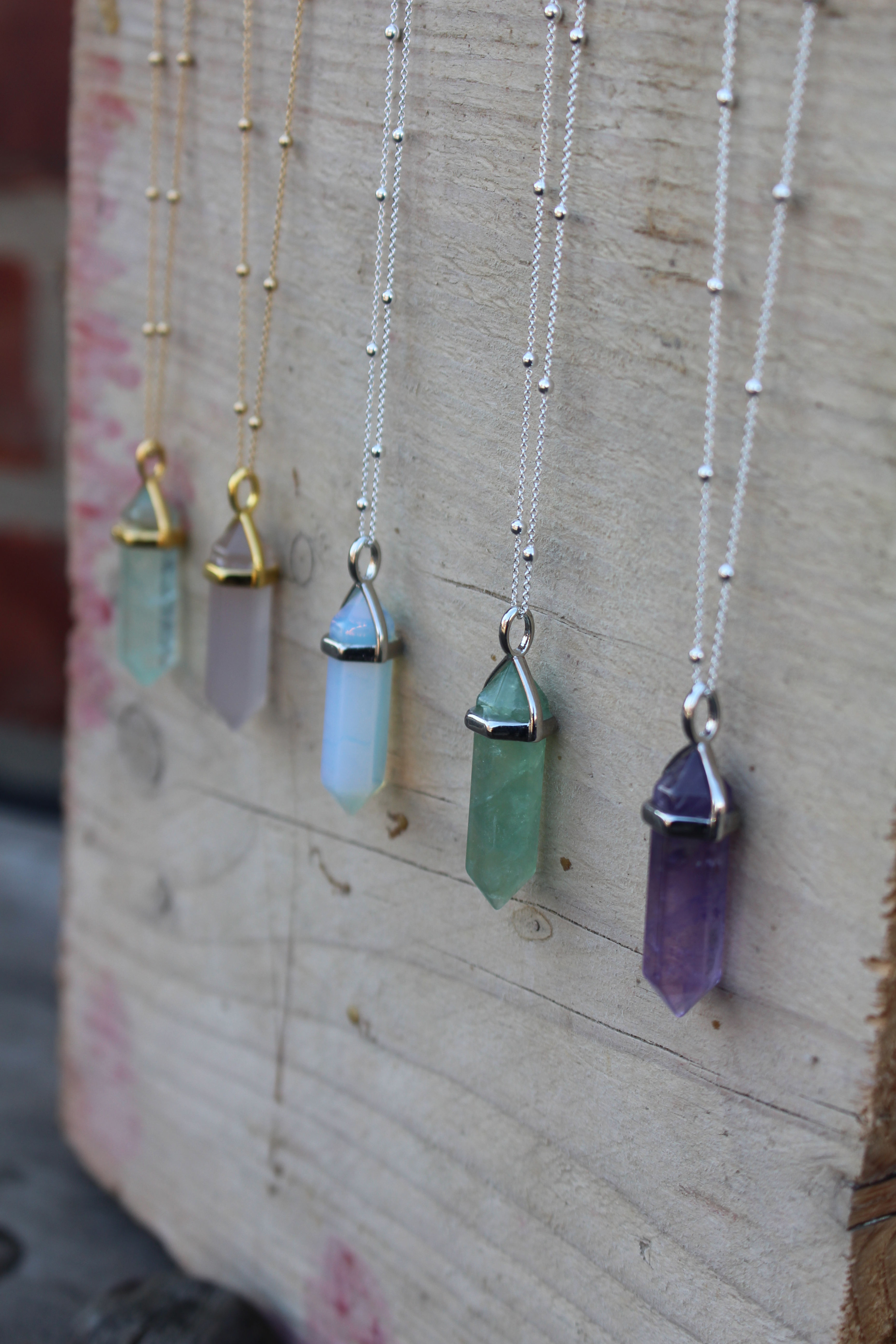 Silver Cosmic Crystal Necklace