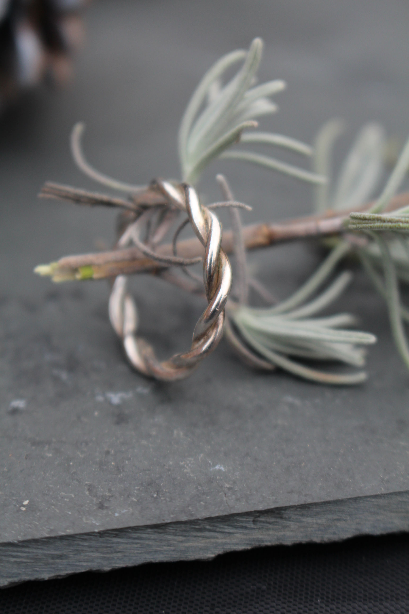 Silver Twist Stackable Ring