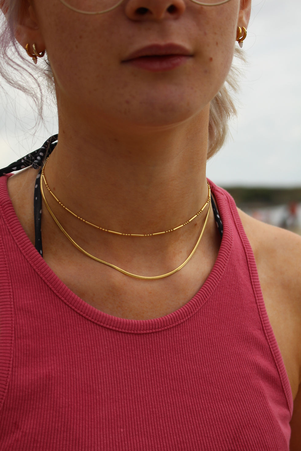 Thumbnail: Gold Flat Snake Chain