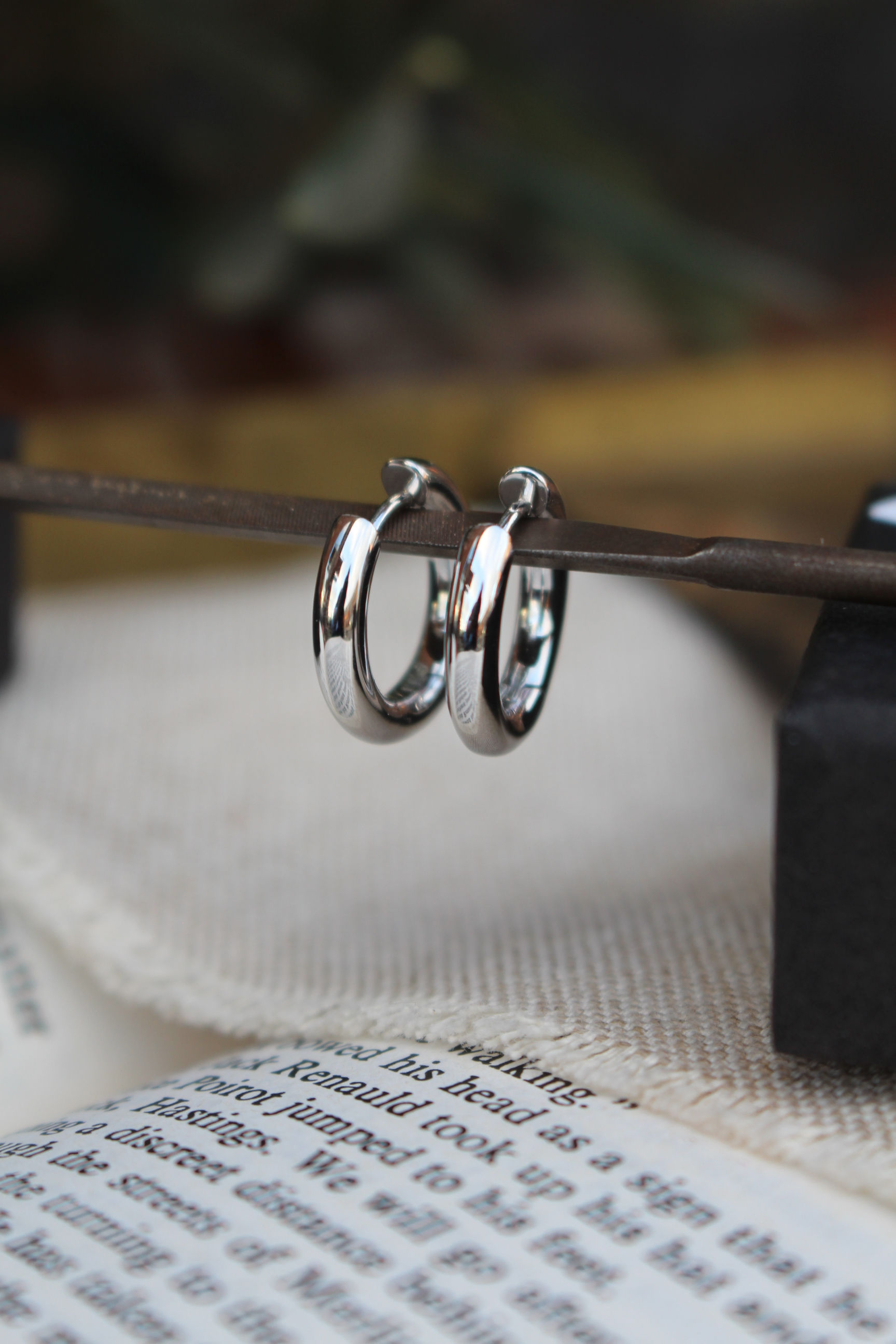 Hannah's Perfect Silver Hoops