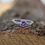 Thumbnail: Silver Lilac Amethyst Round & Baguette  Ring