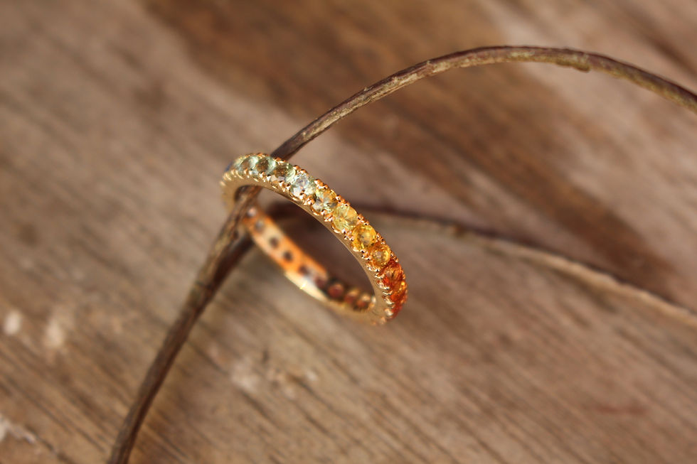 Thumbnail: Manchester Rainbow Sapphire Ring