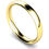 Thumbnail: 9ct Yellow Gold 3mm Traditional Court Wedding Band