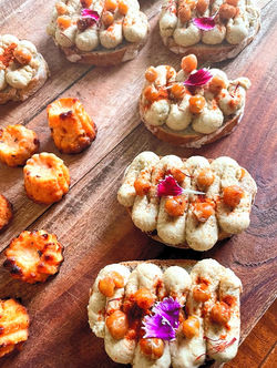 Tartine de houmous maison