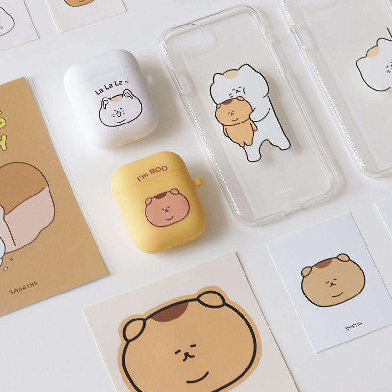 縮圖：3months Ueong & Boo Jelly Phone Case 悠仔阿布 手機保護軟殼