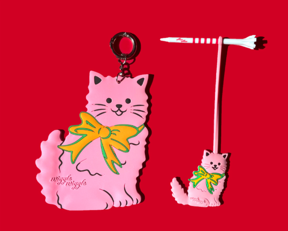 縮圖：Wiggle Wiggle Big Soft Keyring 大軟膠鎖匙扣 - Kitten