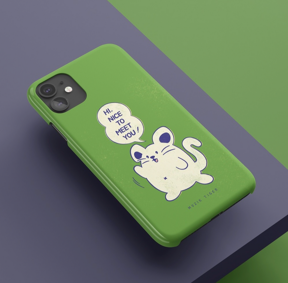 縮圖：Muzik Tiger Comic Mouse Phone Case 手機保護殼