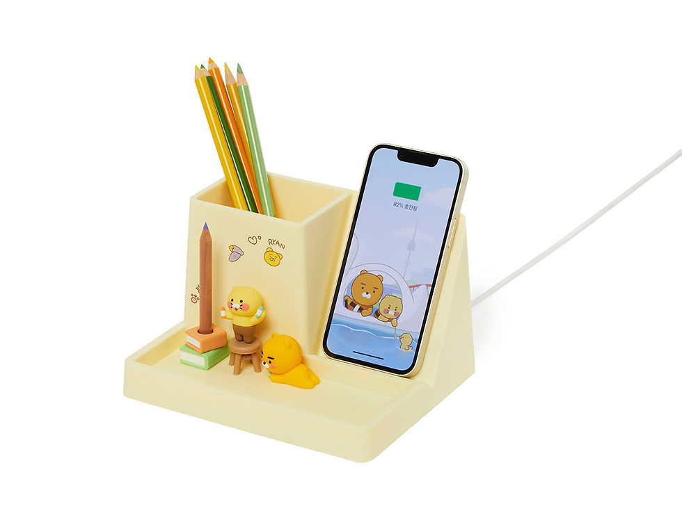 縮圖：Kakao Friends Ryan & 春植 High Speed Wireless Charging Organizer 高速無線充電辦公桌整理器