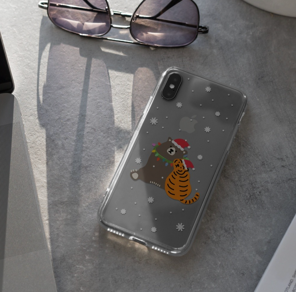 縮圖：Muzik Tiger Xmas Bear & Tiger Jelly Phone Case 手機保護殼