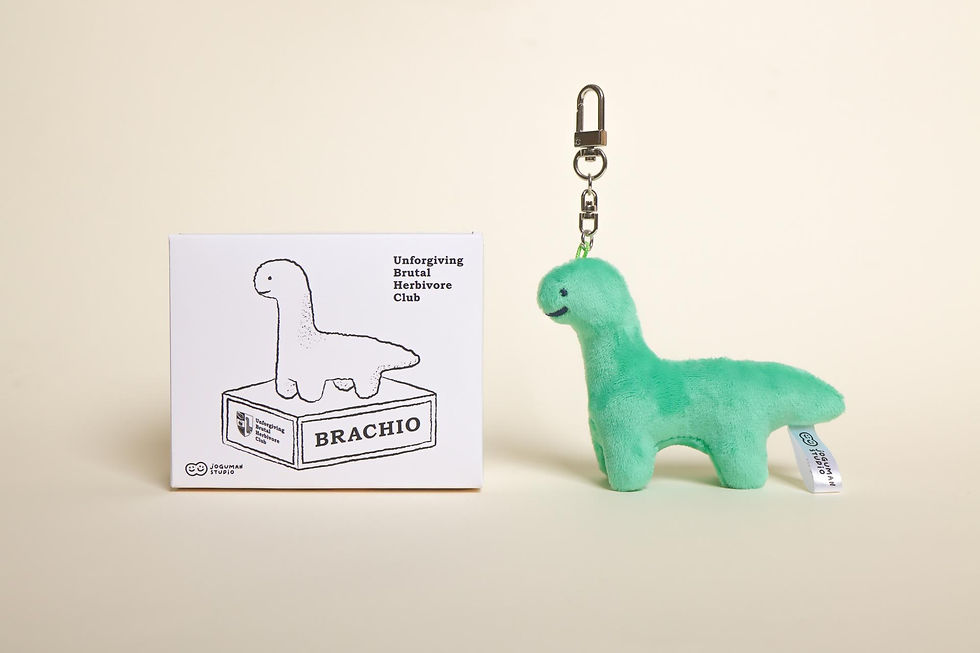 縮圖：Joguman Brachio Plush Keyring 腕龍絨毛吊飾鑰匙扣
