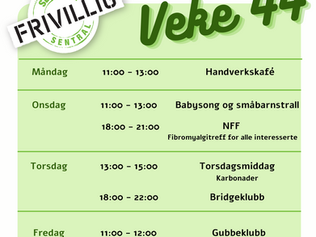 Dette skjer i veke 44