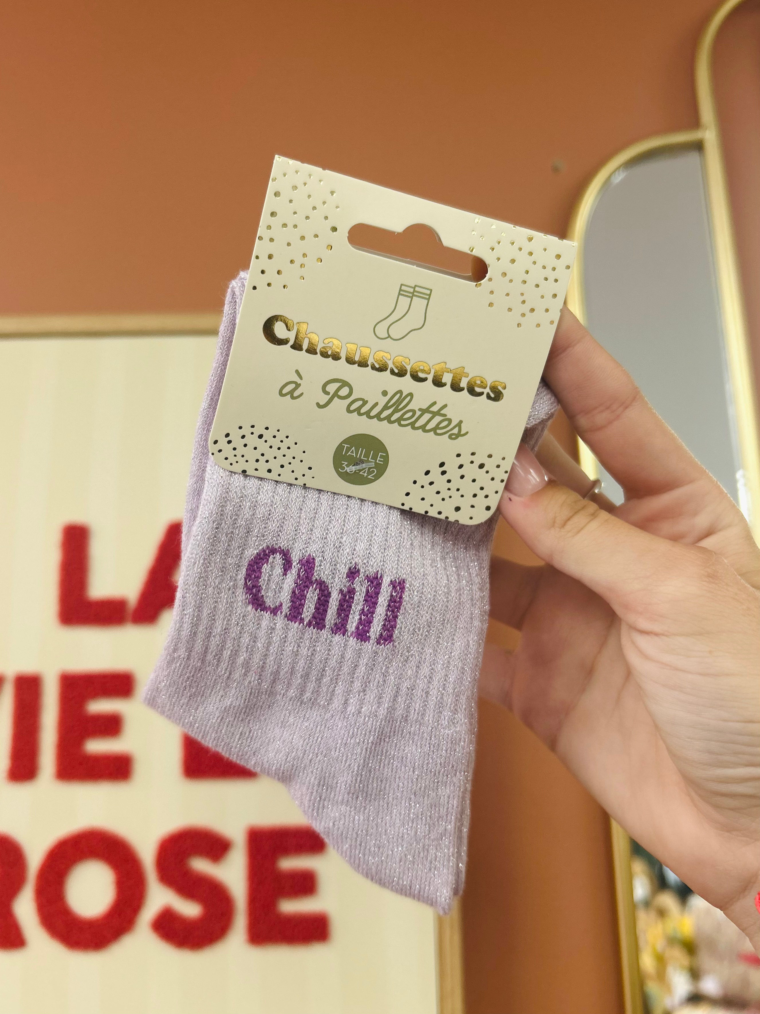 Chaussettes CHILL • paillettes
