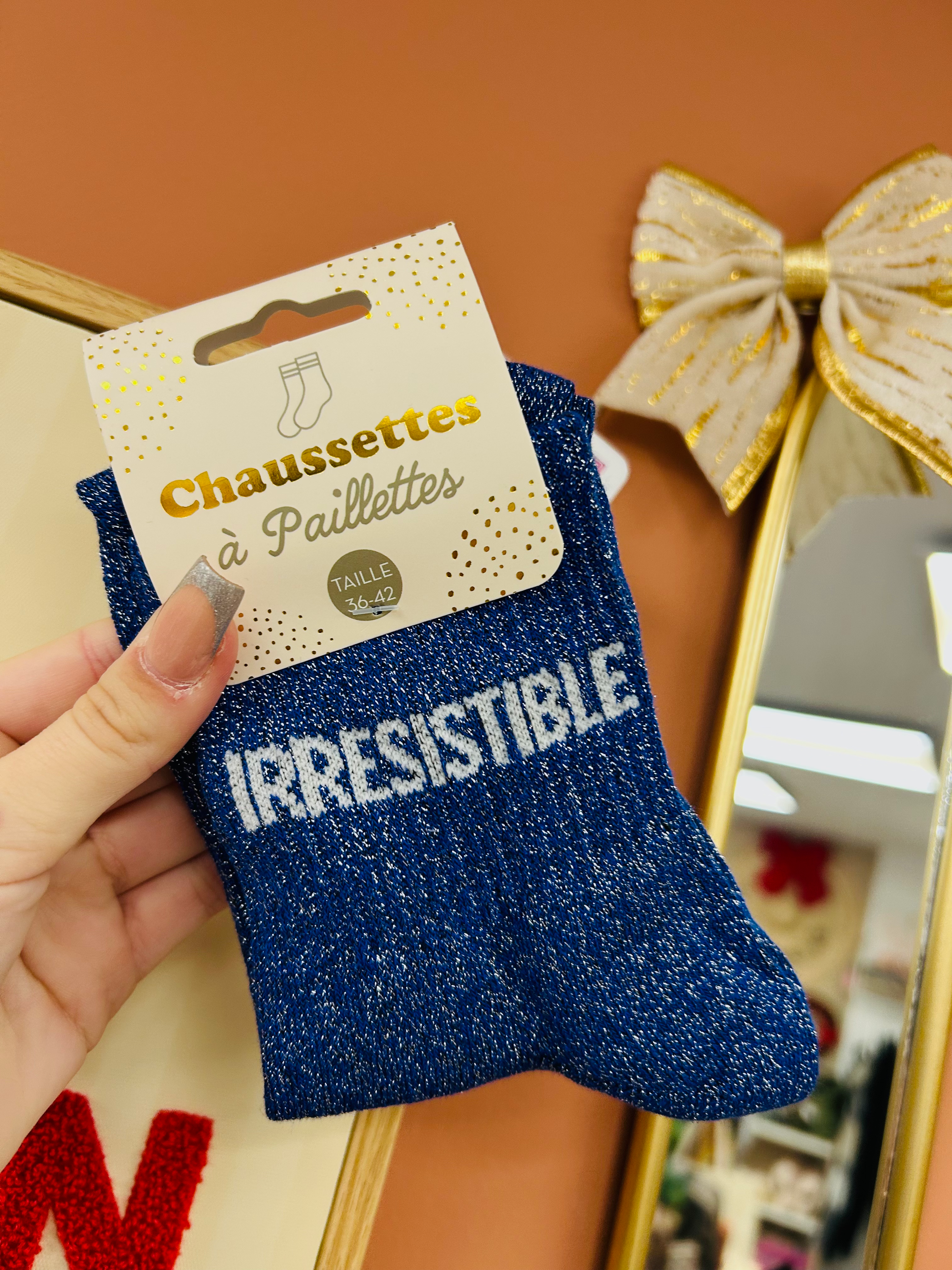 Chaussettes Irrésistible à paillettes 