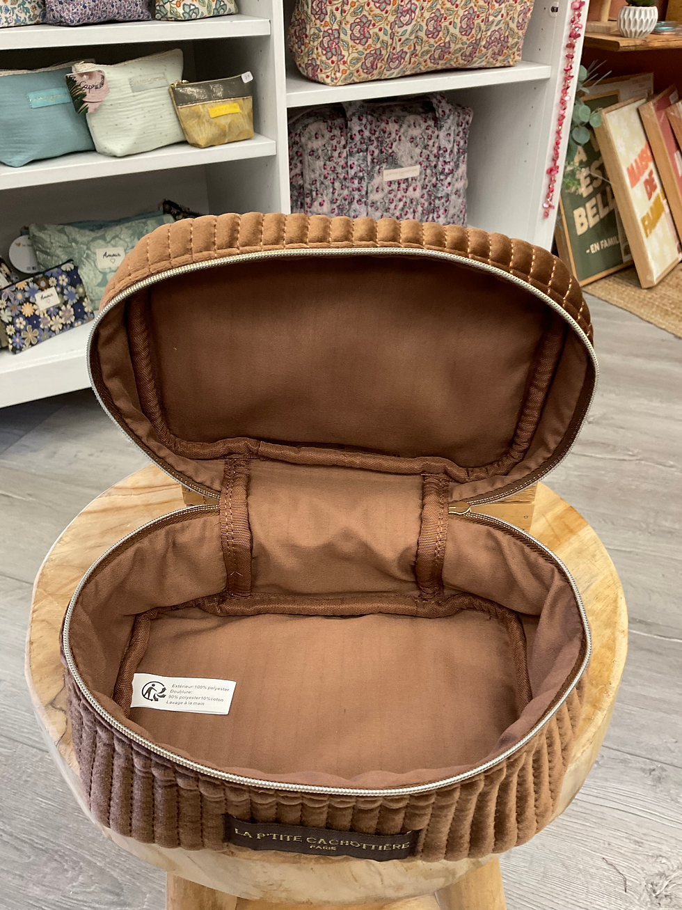 Miniature : Vanity noeud velours marron glacé La p’tite Cachottière 
