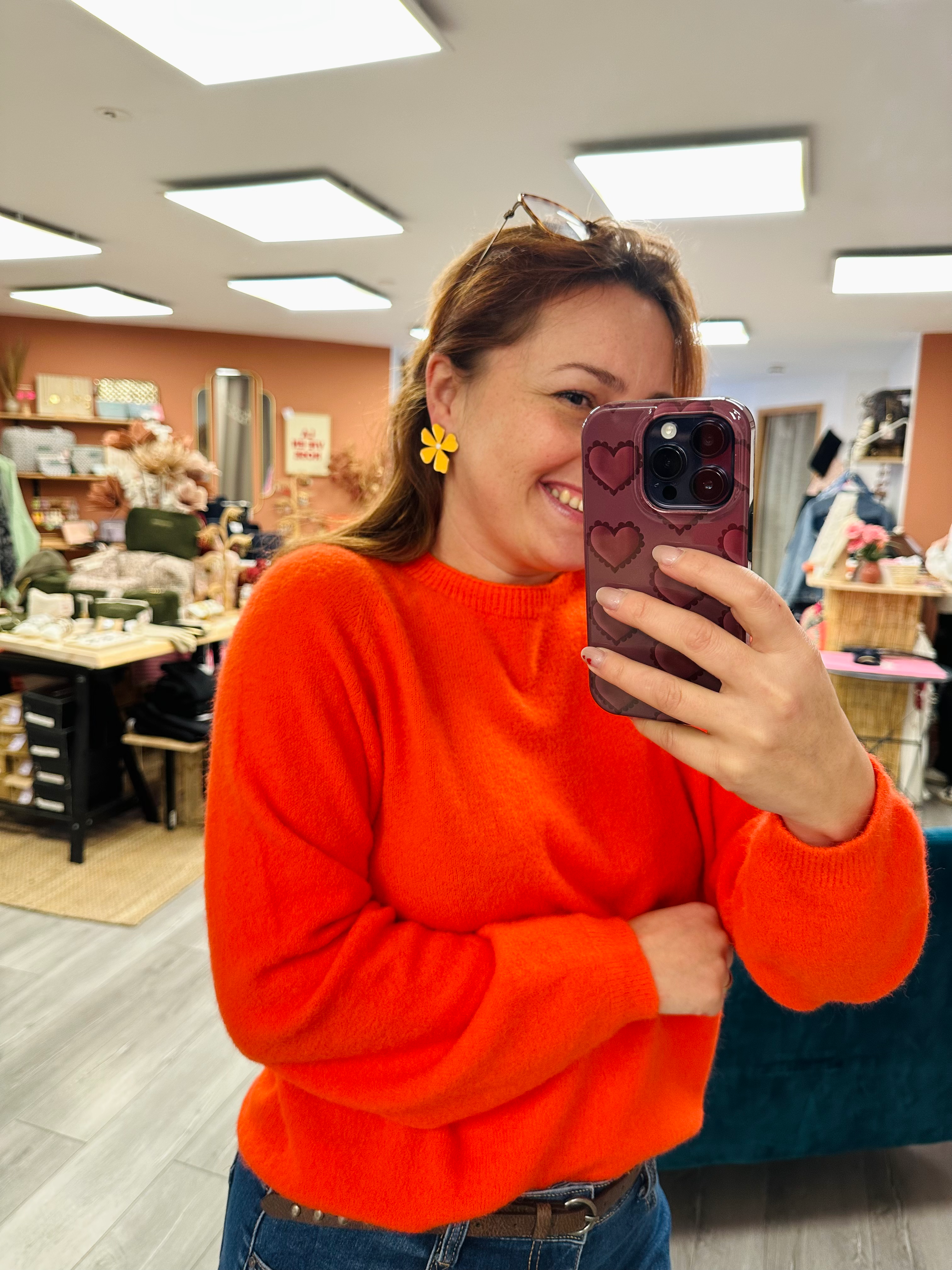 Pull fin SOPHIA • orange 