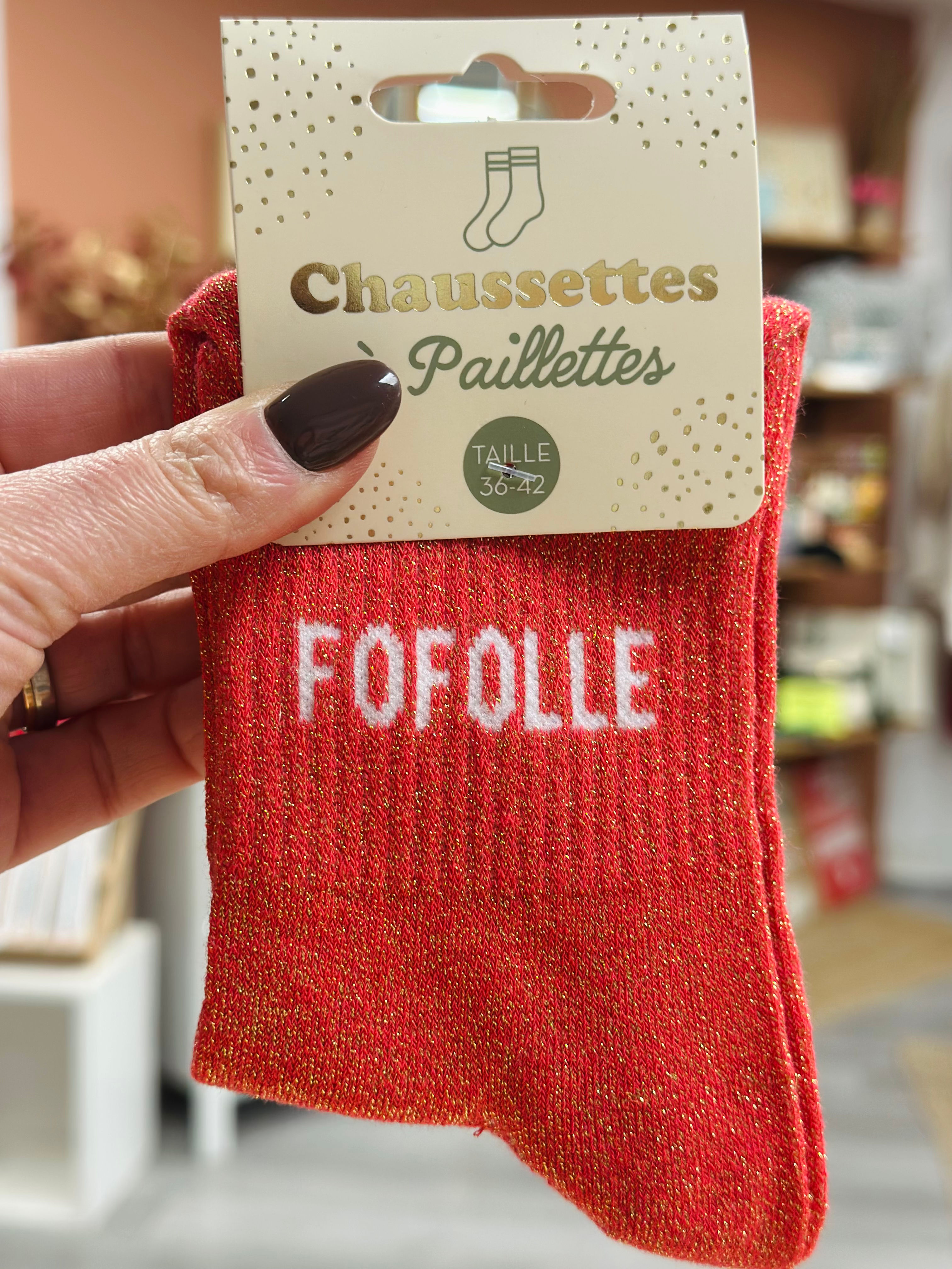 Chaussette FOFOLLE • Paillettes 