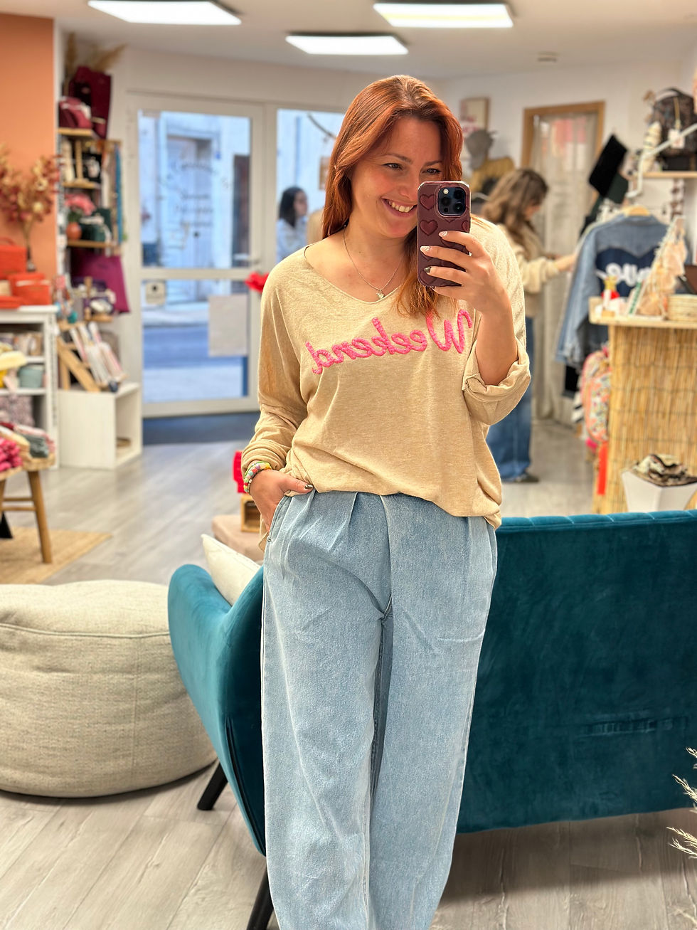 Miniature : Haut Week-end • beige 