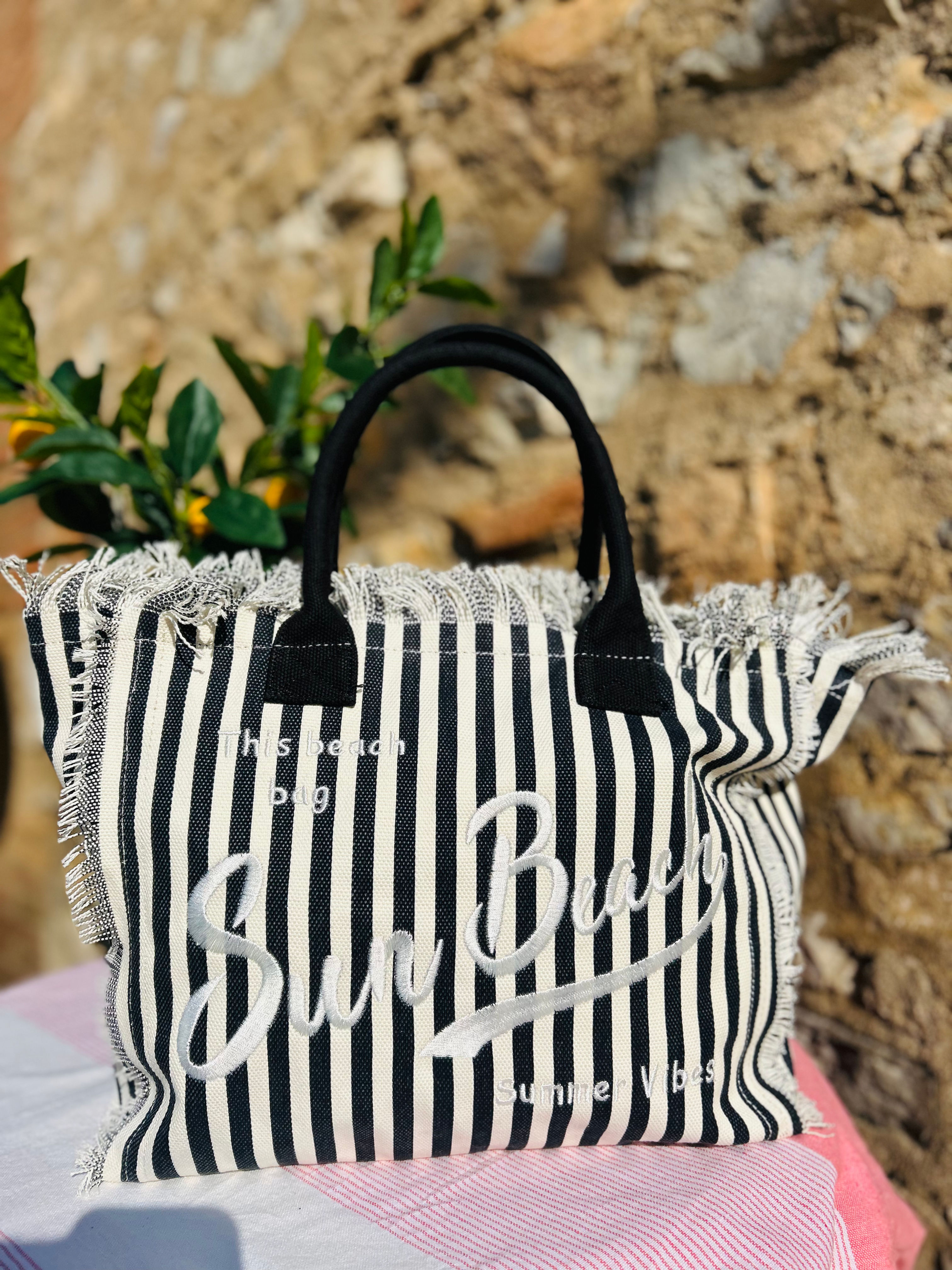 Sac cabas AVIVA • Noir /bleu marine