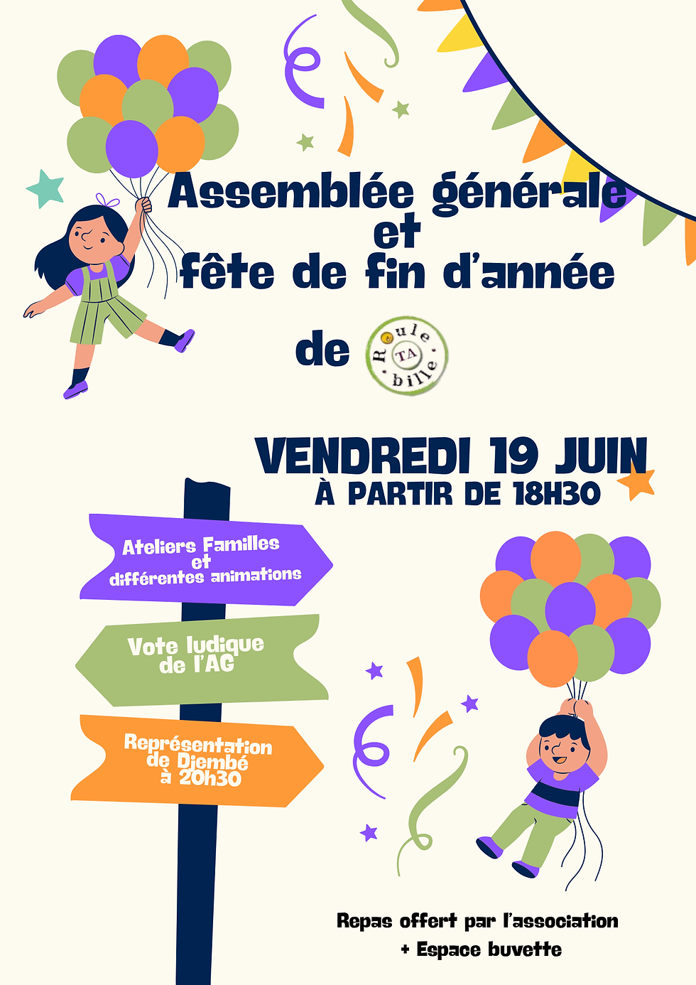 Repas fête de l'assocation et AG