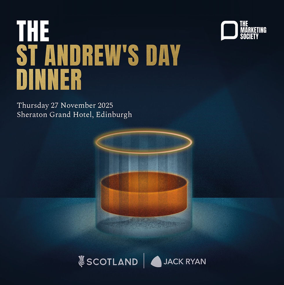 JACK RYAN Partners with Scottish Govt for Marketing Society St Andrew’s Day Dinner