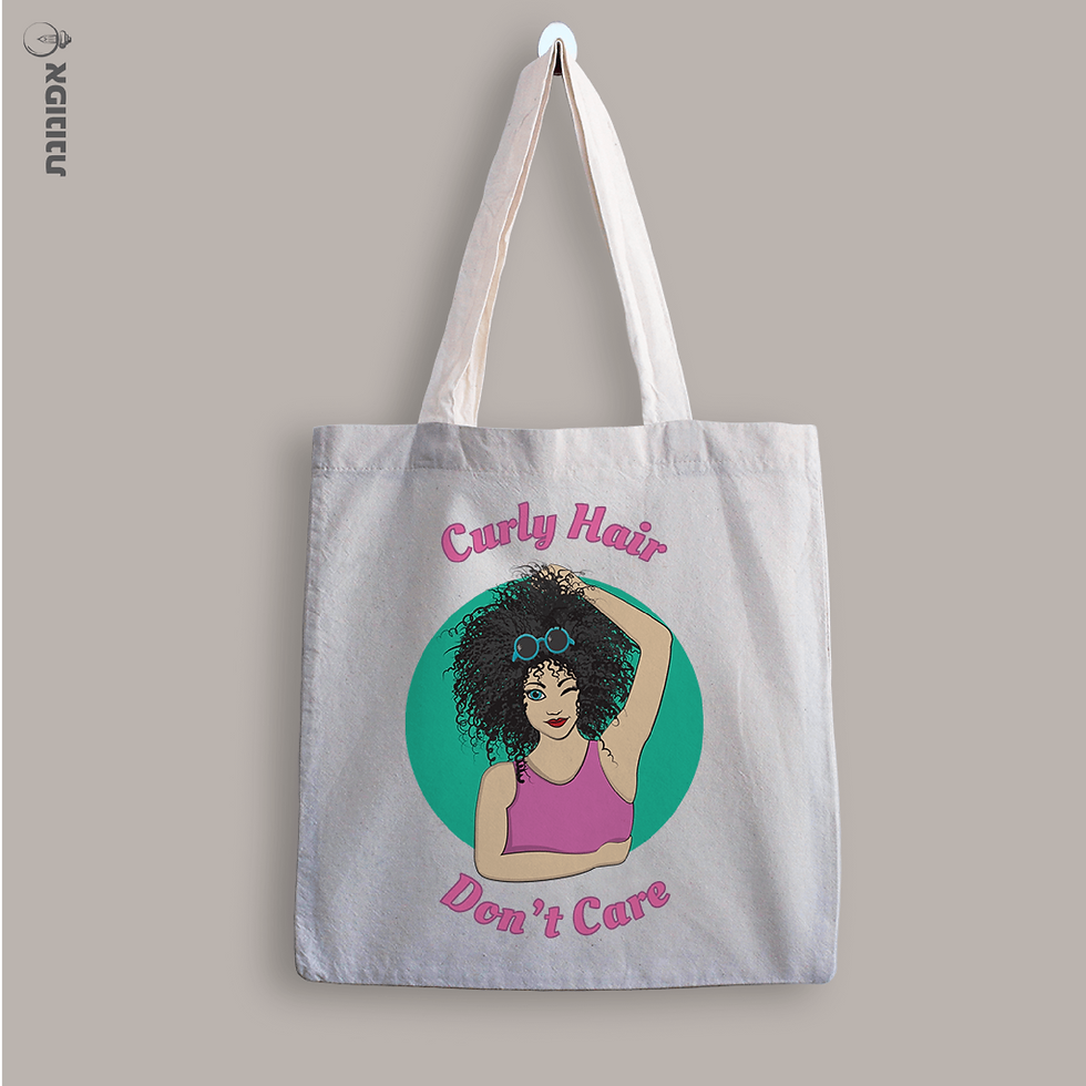 תיק מעוצב עם הדפס בחורה