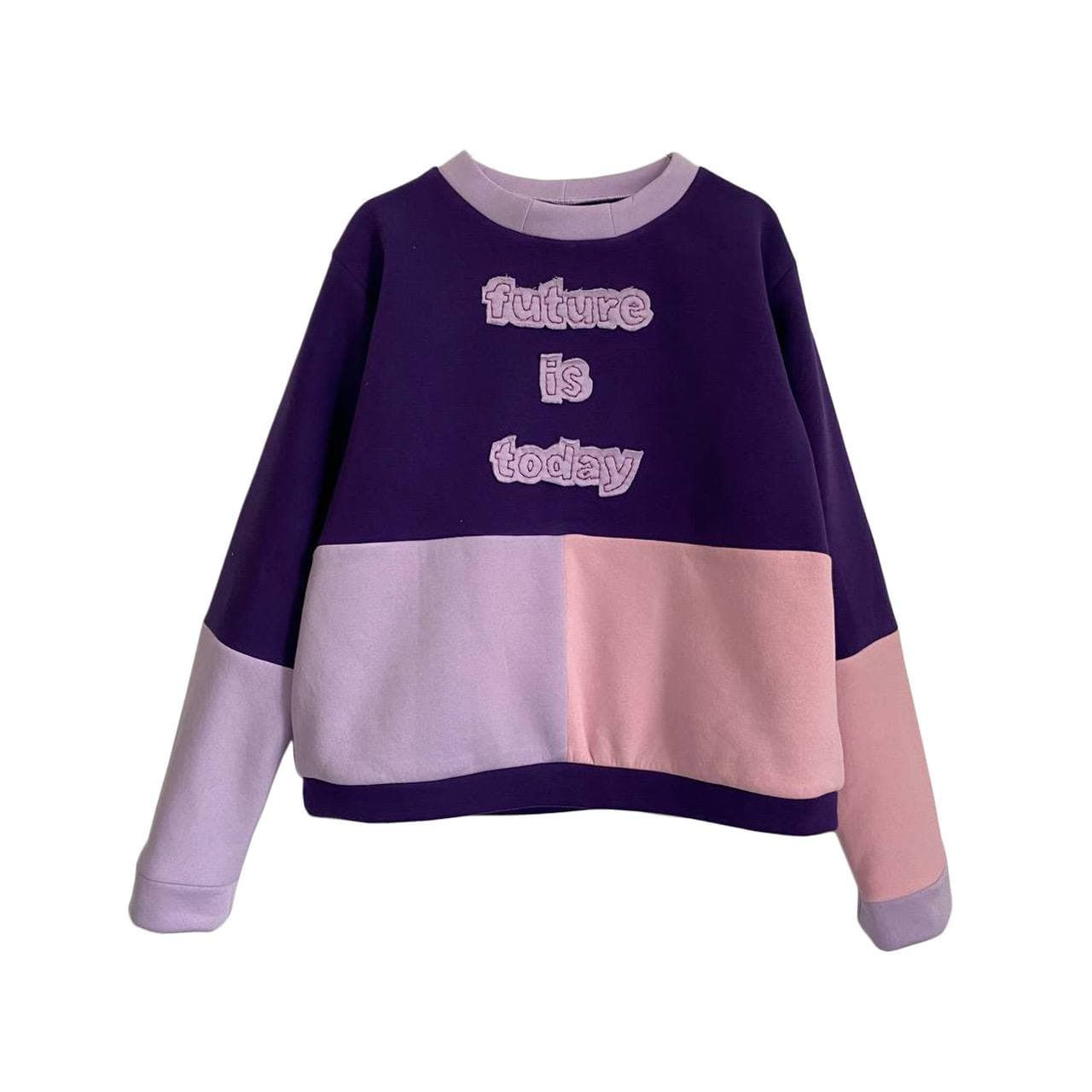 Patchwork Sweatshirt with embroidery