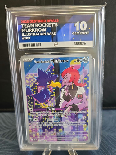 pokemon trading card convention Team Rocket's Murkrow AR 106/098 Glory of Team Rocket SV10 Japanese TC   Pocket Relics Japan