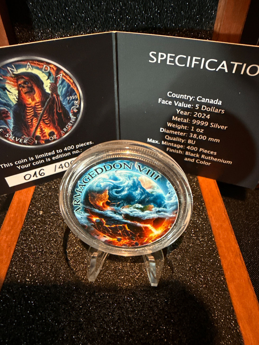Thumbnail: 2024 1oz silver maple leaf Grim Reaper 