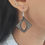 Thumbnail: Bidri Square Eye Dangler Earring