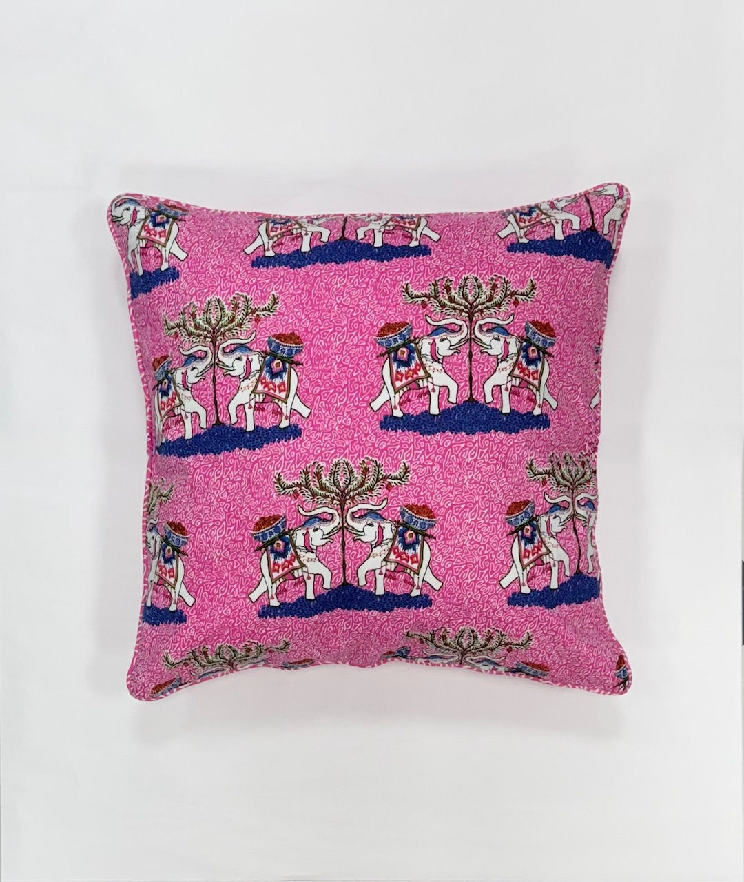 *SALE* Pillow Sham | Twin Elephants | Pink