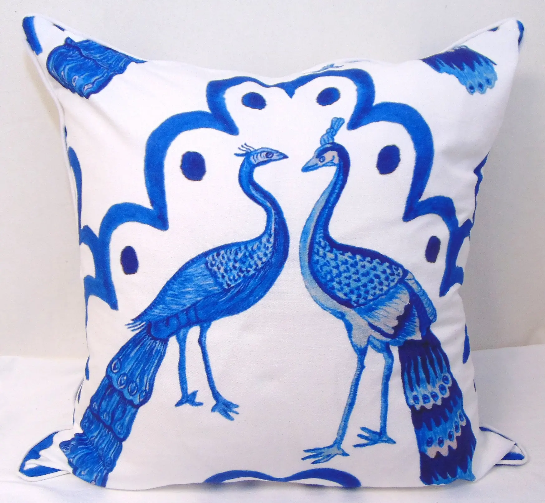 Limited Edition Peacocks Pillow Cover