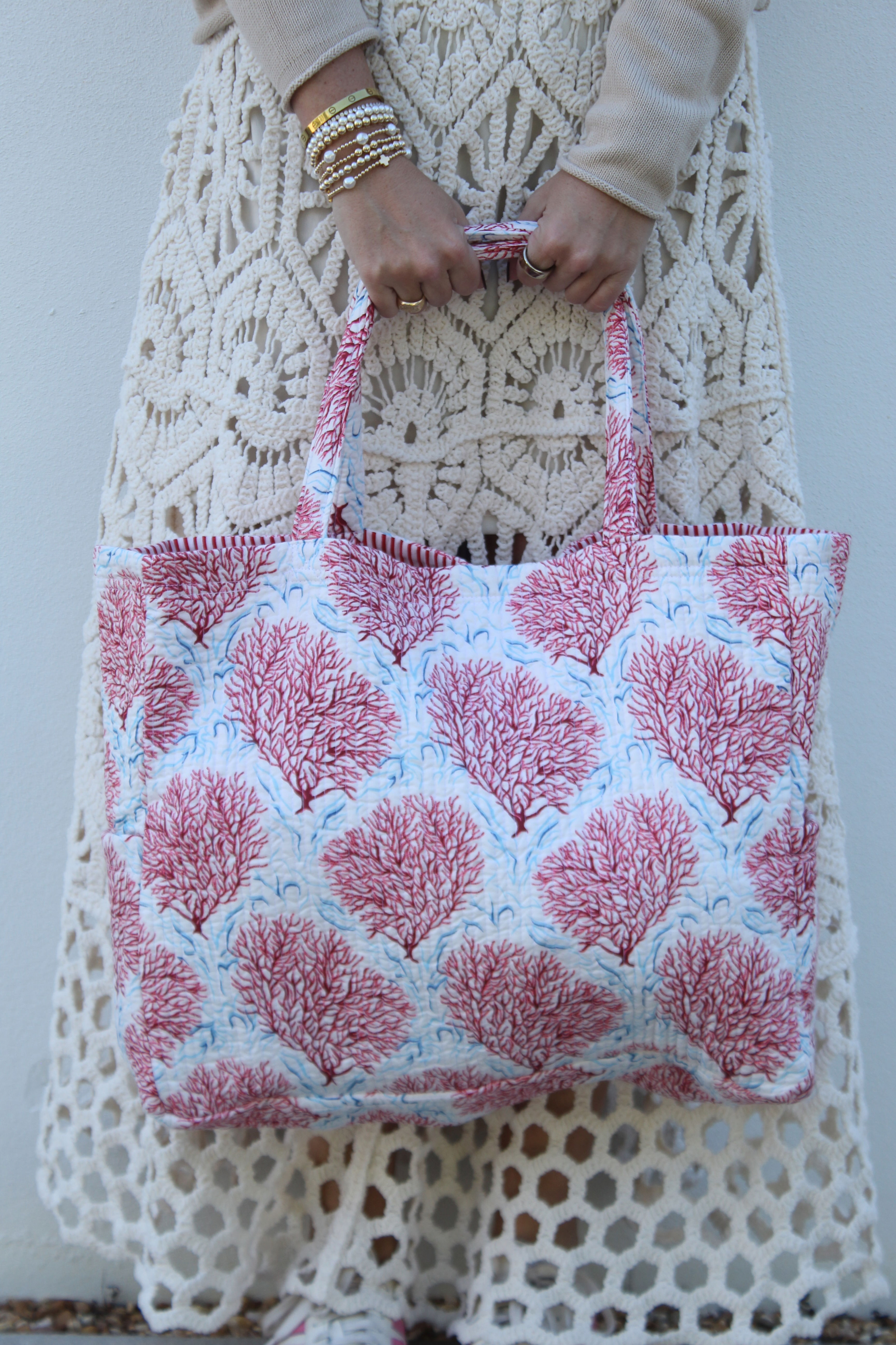 Tote Bag | Coral | Red