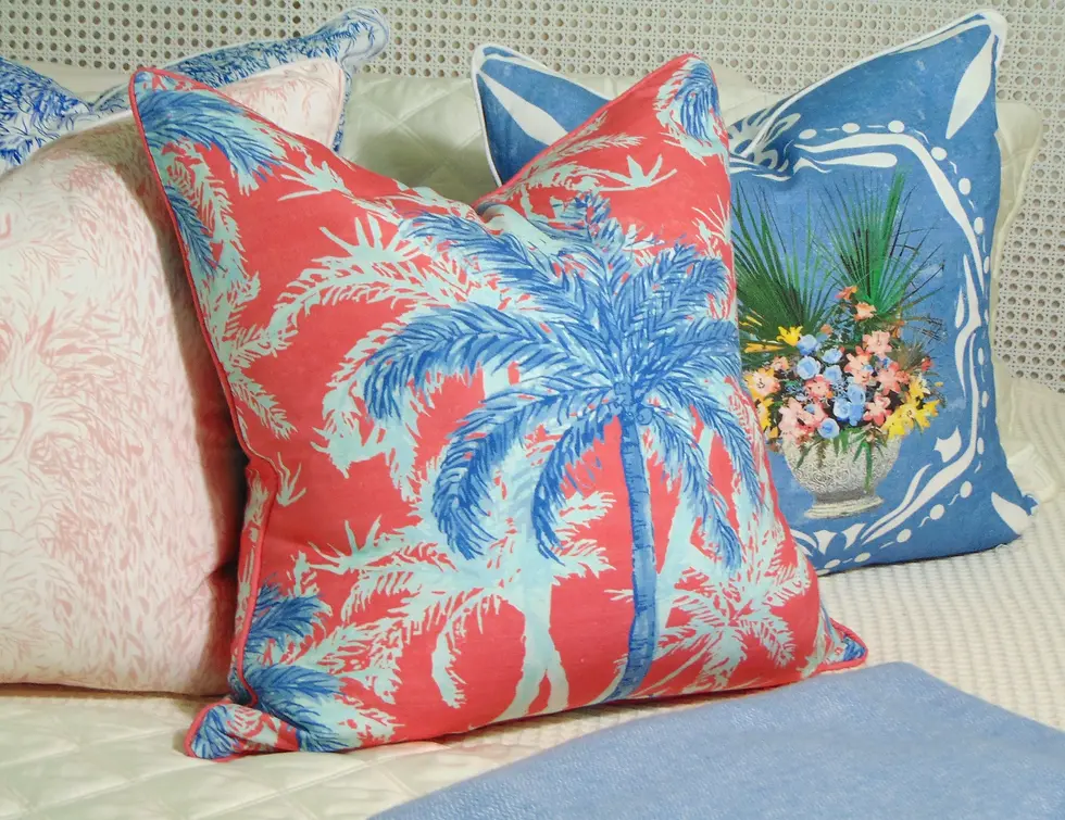 Thumbnail: Limited Edition Palm Beach Pillow Cover with Welt