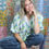 Thumbnail: Ruffle Tie Top | Bunch of Daisies | Periwinkle