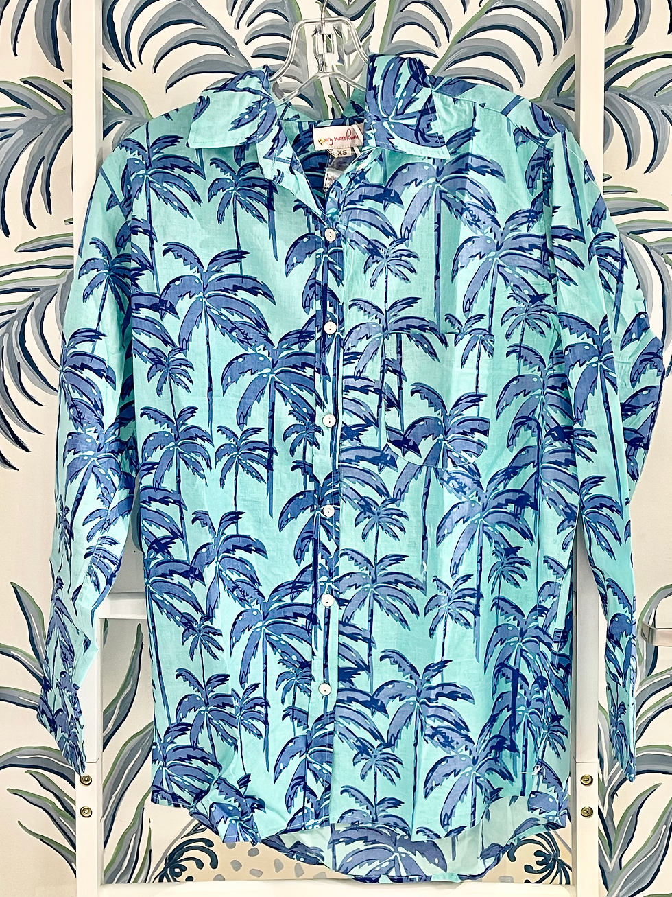 Thumbnail: Boyfriend Shirt | Tropical Palm | Various Colors