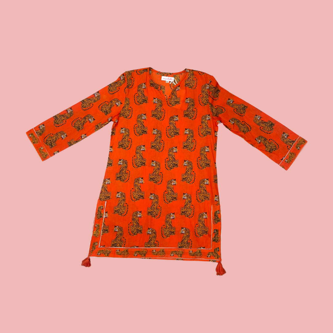*SALE* Classic Tunic | Tigers | Orange