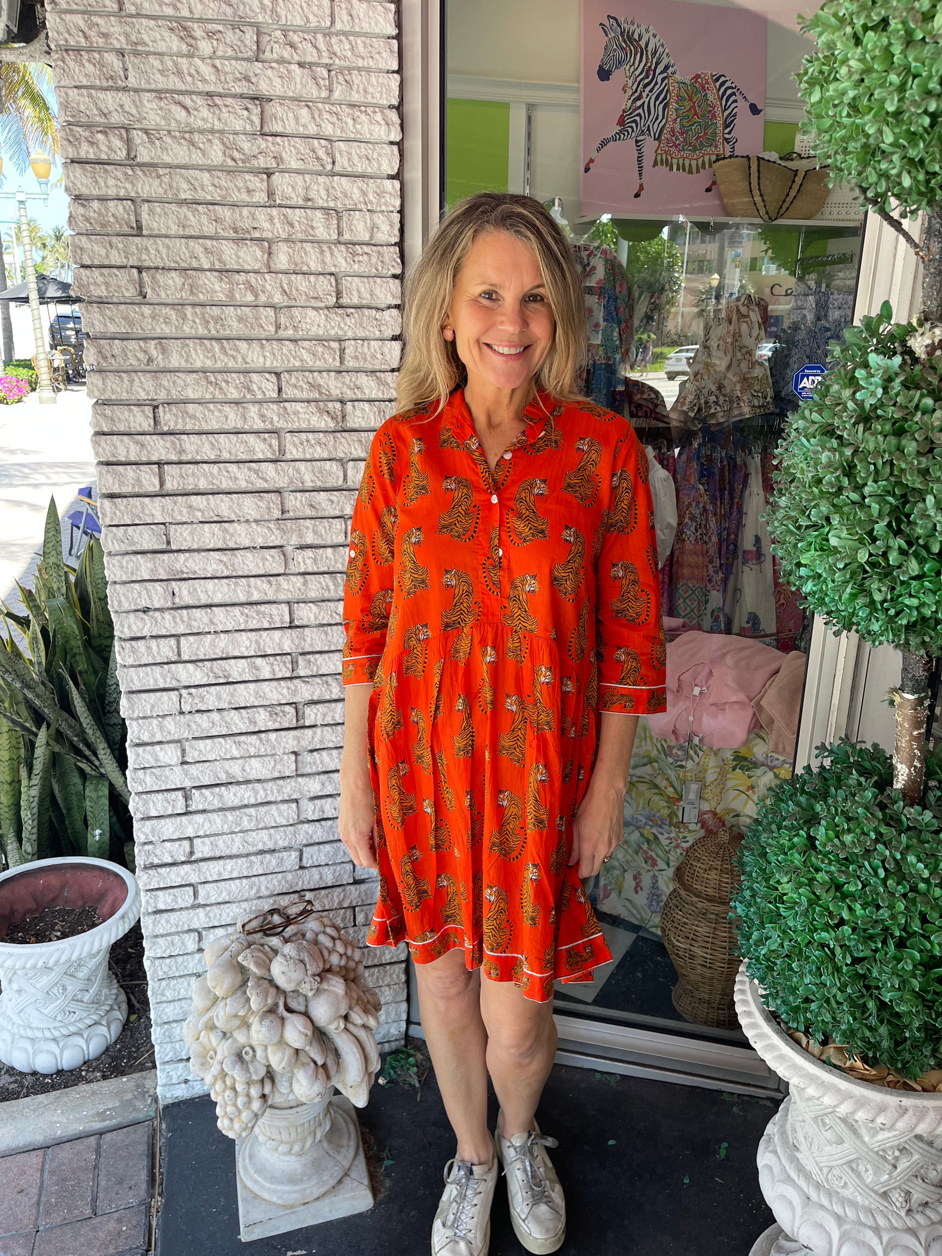 *SALE* Weekday Dress | Tigers | Orange